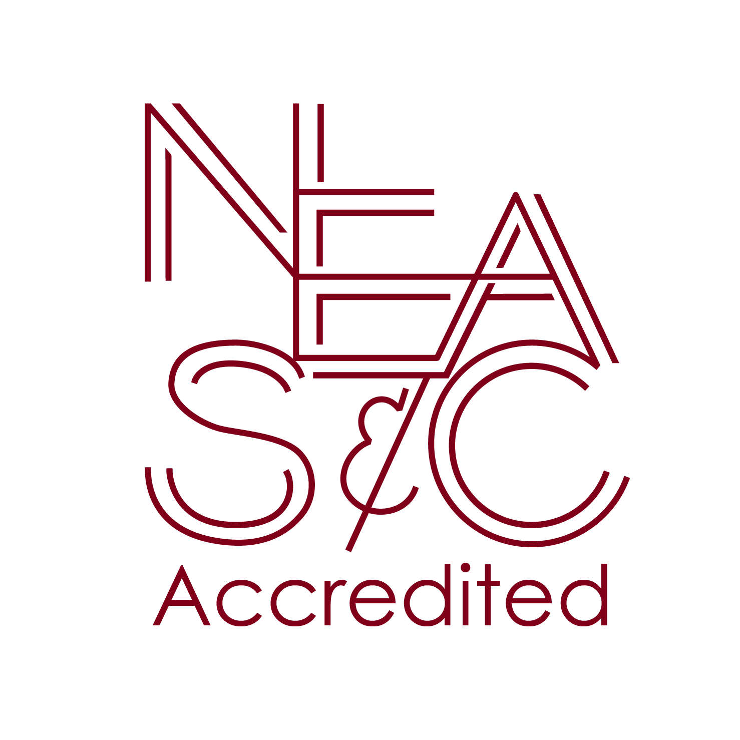 NEASC logo accredited